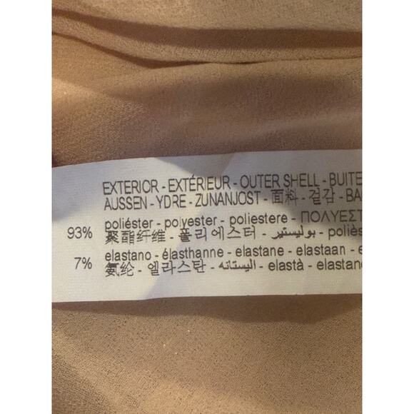 Zara Gold Sequin Wrap Tie Long Sleeve Tunic Mini Stretch Dress V Neck XS Gold - Picture 14 of 16